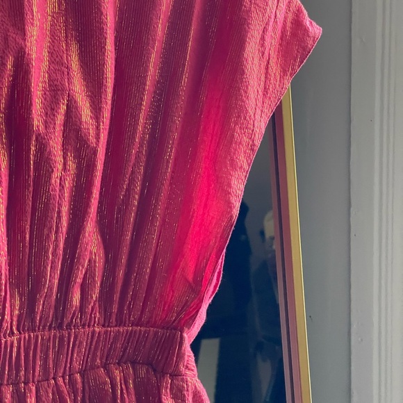 NWT Sundress NORA SHORT Red and Gold Scalloped Resort Dress - Picture 9 of 10